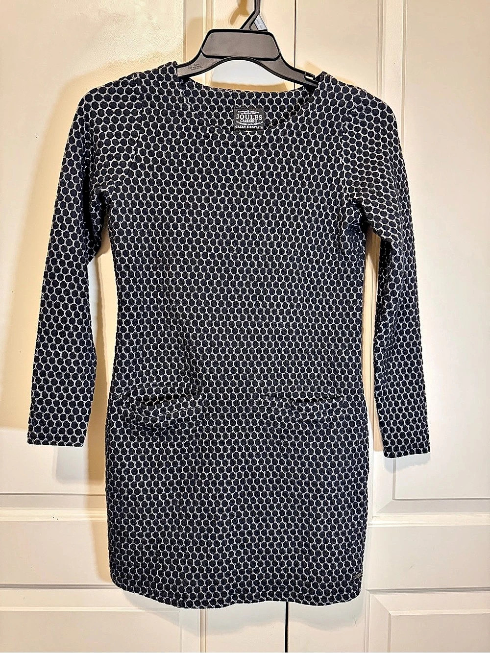 Joules Geometric Mini Dress in Black & Gray Size US 2/ UK 6 Like New